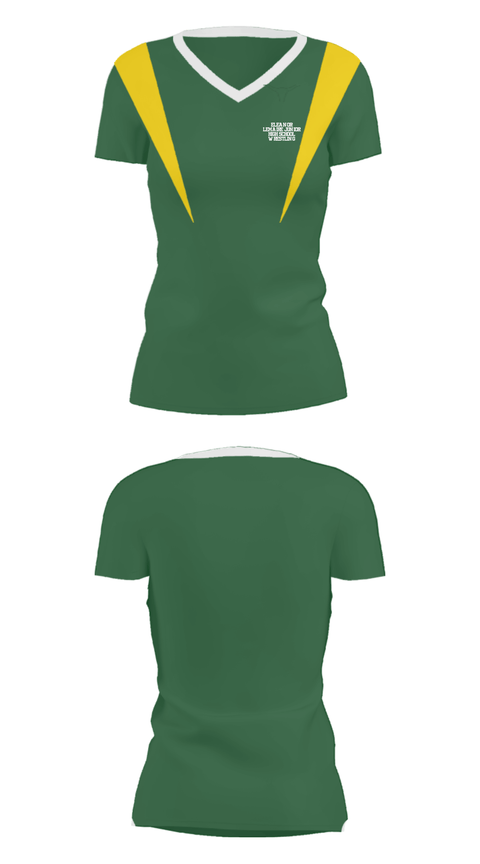Women's Short Sleeve Vneck Shirt, Eleanor Lemaire Junior High School Wrestling, Wrestling, Teamtime, Team time, sublimation, custom sports apparel, team uniforms, spirit wear, spiritwear, sports uniforms, custom shirts, team store, custom team store, fundraiser sports, apparel fundraiser