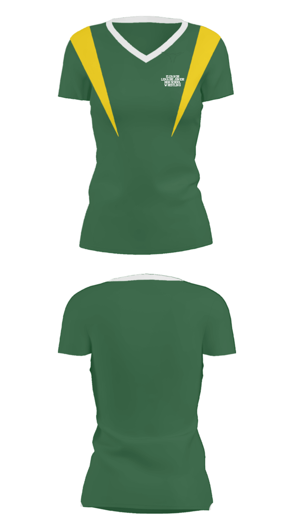 Women's Short Sleeve Vneck Shirt, Eleanor Lemaire Junior High School Wrestling, Wrestling, Teamtime, Team time, sublimation, custom sports apparel, team uniforms, spirit wear, spiritwear, sports uniforms, custom shirts, team store, custom team store, fundraiser sports, apparel fundraiser