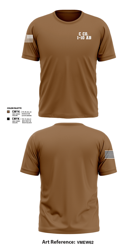 Short Sleeve Performance Shirt, C Co. 1-10 AB, , Teamtime, Team time, sublimation, custom sports apparel, team uniforms, spirit wear, spiritwear, sports uniforms, custom shirts, team store, custom team store, fundraiser sports, apparel fundraiser
