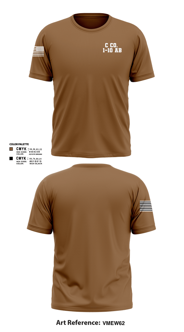 Short Sleeve Performance Shirt, C Co. 1-10 AB, , Teamtime, Team time, sublimation, custom sports apparel, team uniforms, spirit wear, spiritwear, sports uniforms, custom shirts, team store, custom team store, fundraiser sports, apparel fundraiser