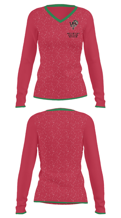 Whippany Park High School Wrestling 45923083 Women's Long Sleeve V-neck Shirt - 34