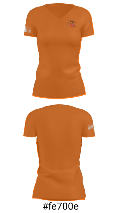 Glenwood 60056066 Women's Short Sleeve V-neck Shirt - 21