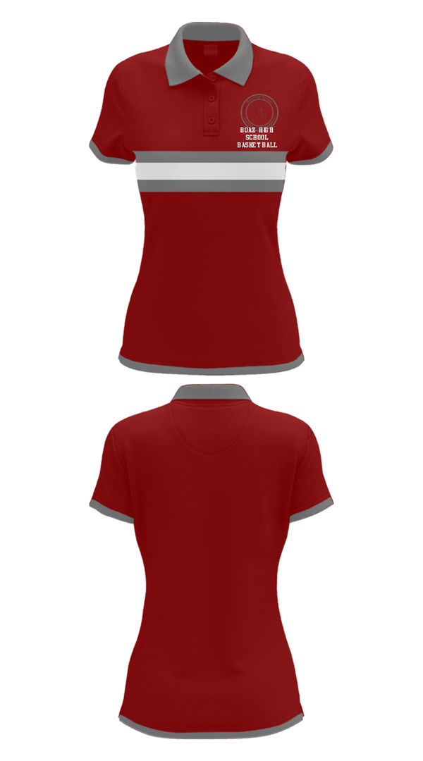 Short Sleeve Performance Polo, Boaz High School Basketball, Women's Basketball, Teamtime, Team time, sublimation, custom sports apparel, team uniforms, spirit wear, spiritwear, sports uniforms, custom shirts, team store, custom team store, fundraiser sports, apparel fundraiser
