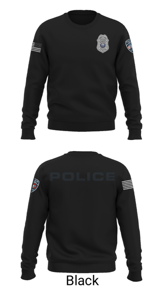 Crew Neck Sweatshirt, , Police, Teamtime, Team time, sublimation, custom sports apparel, team uniforms, spirit wear, spiritwear, sports uniforms, custom shirts, team store, custom team store, fundraiser sports, apparel fundraiser