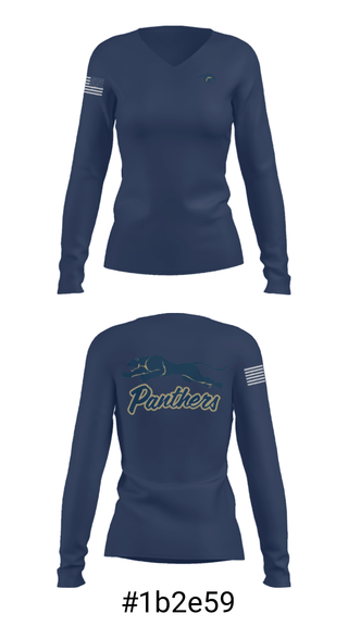 Women's Long Sleeve Vneck Shirt, John Paul Ii Catholic High School, Spirit Store, Teamtime, Team time, sublimation, custom sports apparel, team uniforms, spirit wear, spiritwear, sports uniforms, custom shirts, team store, custom team store, fundraiser sports, apparel fundraiser