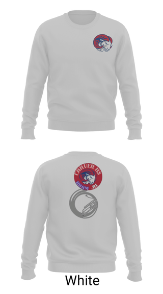 Crew Neck Sweatshirt, Carver rams, Football, Teamtime, Team time, sublimation, custom sports apparel, team uniforms, spirit wear, spiritwear, sports uniforms, custom shirts, team store, custom team store, fundraiser sports, apparel fundraiser