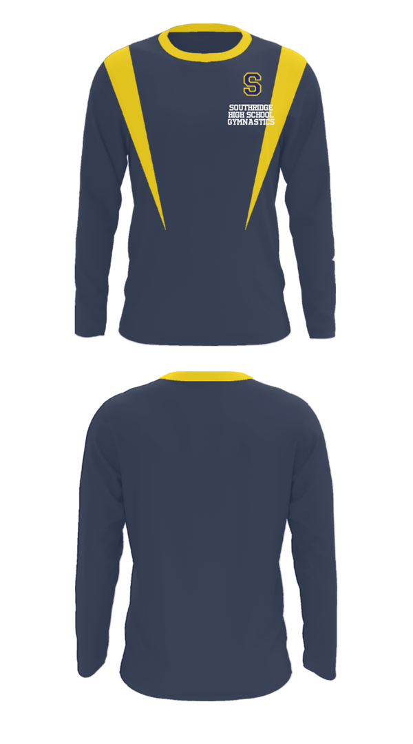 Long Sleeve Performance Shirt, Southridge High School Gymnastics, Spirit Store, Teamtime, Team time, sublimation, custom sports apparel, team uniforms, spirit wear, spiritwear, sports uniforms, custom shirts, team store, custom team store, fundraiser sports, apparel fundraiser