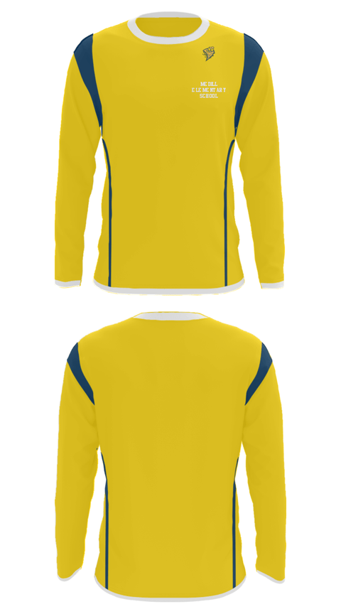 Long Sleeve Performance Shirt, Medill Elementary School, Spirit Store, Teamtime, Team time, sublimation, custom sports apparel, team uniforms, spirit wear, spiritwear, sports uniforms, custom shirts, team store, custom team store, fundraiser sports, apparel fundraiser
