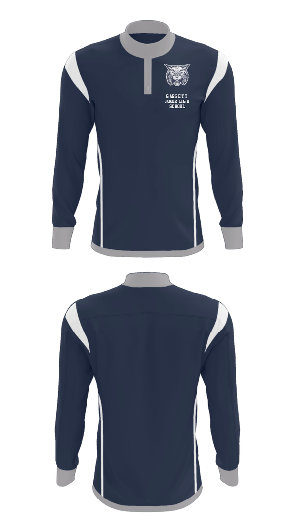 Quarter Zip Jacket, Garrett Junior High School, Spirit Store, Teamtime, Team time, sublimation, custom sports apparel, team uniforms, spirit wear, spiritwear, sports uniforms, custom shirts, team store, custom team store, fundraiser sports, apparel fundraiser