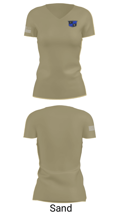 Women's Short Sleeve Vneck Shirt, Charlie West, Police, Teamtime, Team time, sublimation, custom sports apparel, team uniforms, spirit wear, spiritwear, sports uniforms, custom shirts, team store, custom team store, fundraiser sports, apparel fundraiser