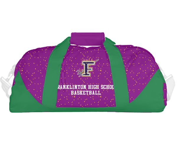 Duffle Bag, Franklinton High School Basketball, Women's Basketball, Teamtime, Team time, sublimation, custom sports apparel, team uniforms, spirit wear, spiritwear, sports uniforms, custom shirts, team store, custom team store, fundraiser sports, apparel fundraiser