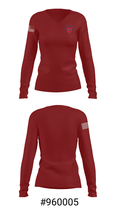 St Anthony Catholic School 97610282 Women's Long Sleeve V-neck Shirt - 20