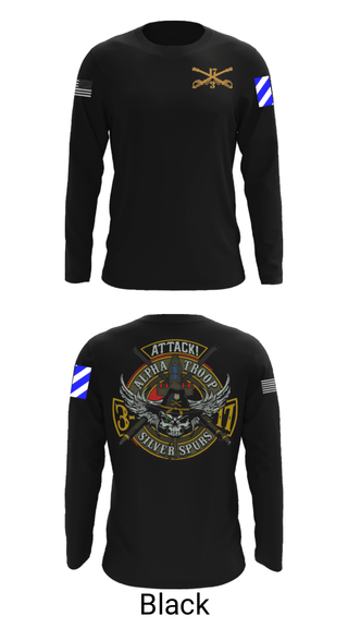 Long Sleeve Performance Shirt, A/3-17 ACS, Army, Teamtime, Team time, sublimation, custom sports apparel, team uniforms, spirit wear, spiritwear, sports uniforms, custom shirts, team store, custom team store, fundraiser sports, apparel fundraiser