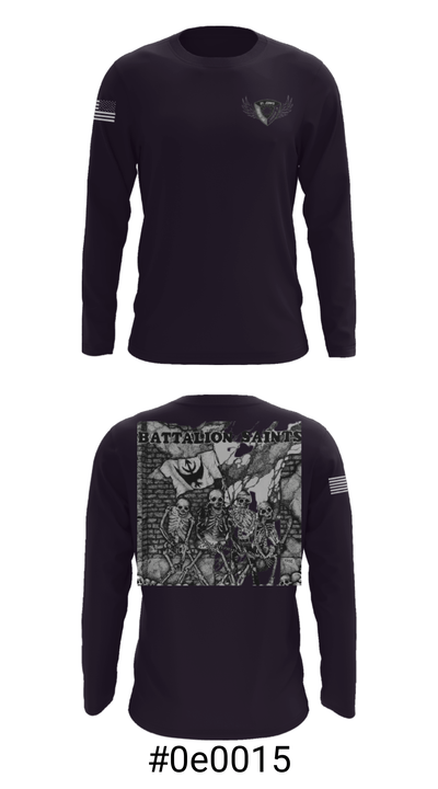 Fighting Saints Battalion 30372555 Long Sleeve Performance Shirt - 3