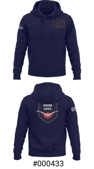 Hoodie, Manvel High School Swimming, Swimming, Teamtime, Team time, sublimation, custom sports apparel, team uniforms, spirit wear, spiritwear, sports uniforms, custom shirts, team store, custom team store, fundraiser sports, apparel fundraiser