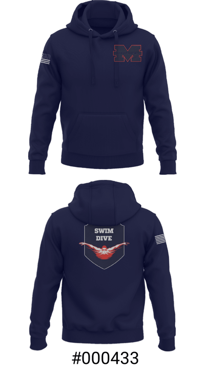 Manvel High School Swimming 12453838 Hoodie - 17