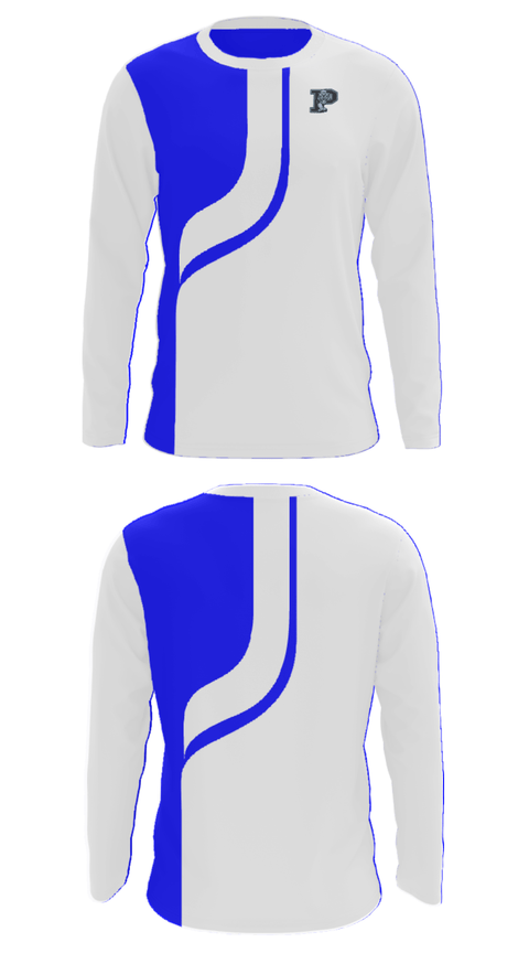 Long Sleeve Performance Shirt, Princeton Senior High School Basketball, Men's Basketball, Teamtime, Team time, sublimation, custom sports apparel, team uniforms, spirit wear, spiritwear, sports uniforms, custom shirts, team store, custom team store, fundraiser sports, apparel fundraiser