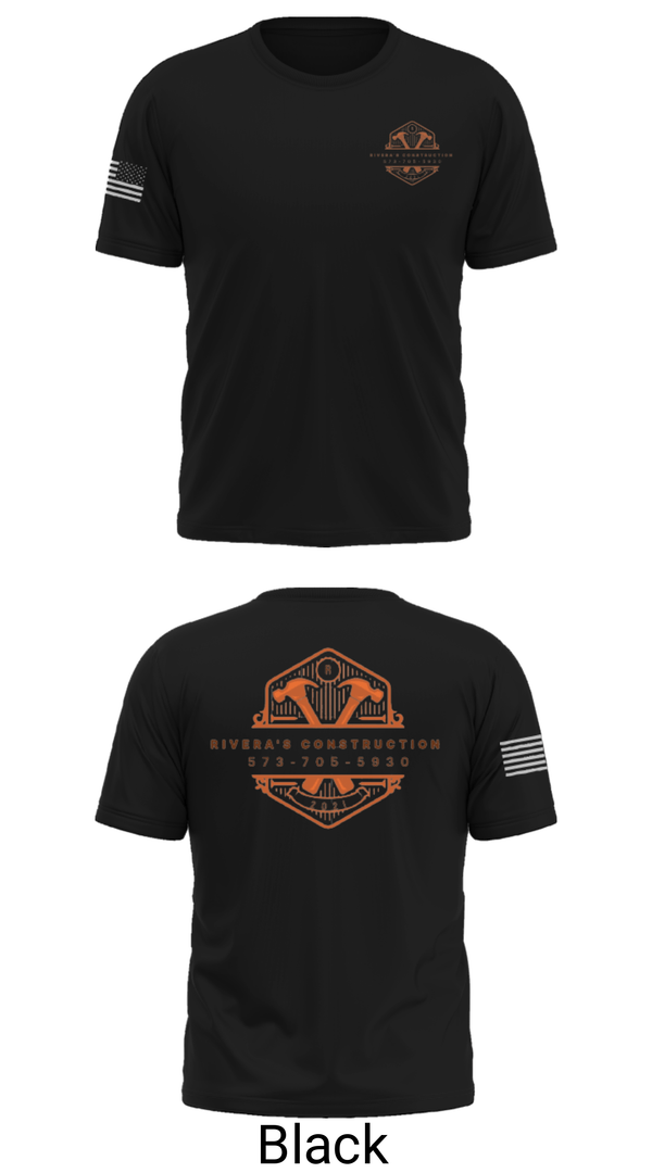 Short Sleeve Performance Shirt, Rivera's Construction, , Teamtime, Team time, sublimation, custom sports apparel, team uniforms, spirit wear, spiritwear, sports uniforms, custom shirts, team store, custom team store, fundraiser sports, apparel fundraiser