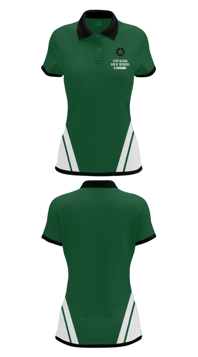 Estacada High School Swimming 37256263 Women's Short Sleeve Performance Polo  - 24