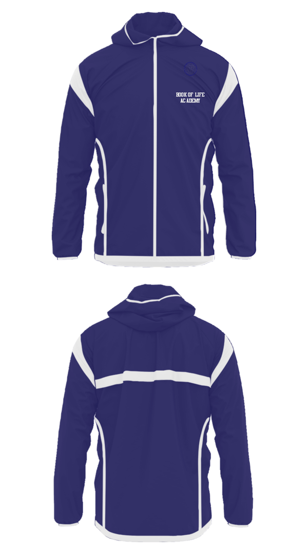 Windbreaker, Book Of Life Academy, Spirit Store, Teamtime, Team time, sublimation, custom sports apparel, team uniforms, spirit wear, spiritwear, sports uniforms, custom shirts, team store, custom team store, fundraiser sports, apparel fundraiser