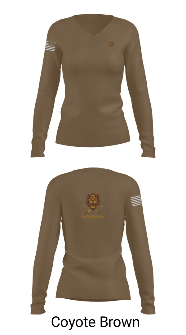 Women's Long Sleeve Vneck Shirt, 1-9 cav, Army, Teamtime, Team time, sublimation, custom sports apparel, team uniforms, spirit wear, spiritwear, sports uniforms, custom shirts, team store, custom team store, fundraiser sports, apparel fundraiser