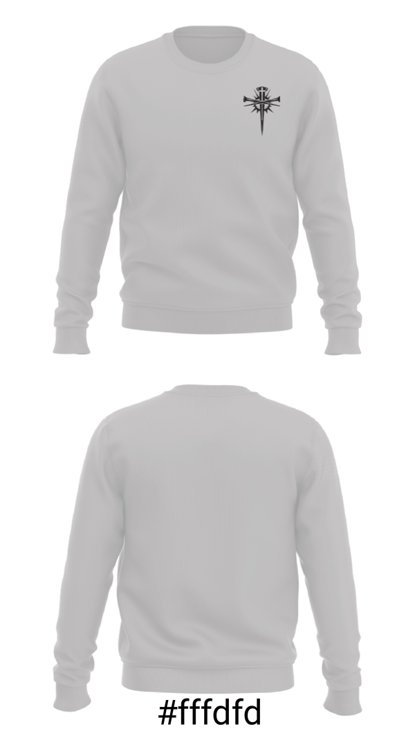 Crew Neck Sweatshirt, CONFLICTED RECORDS, , Teamtime, Team time, sublimation, custom sports apparel, team uniforms, spirit wear, spiritwear, sports uniforms, custom shirts, team store, custom team store, fundraiser sports, apparel fundraiser