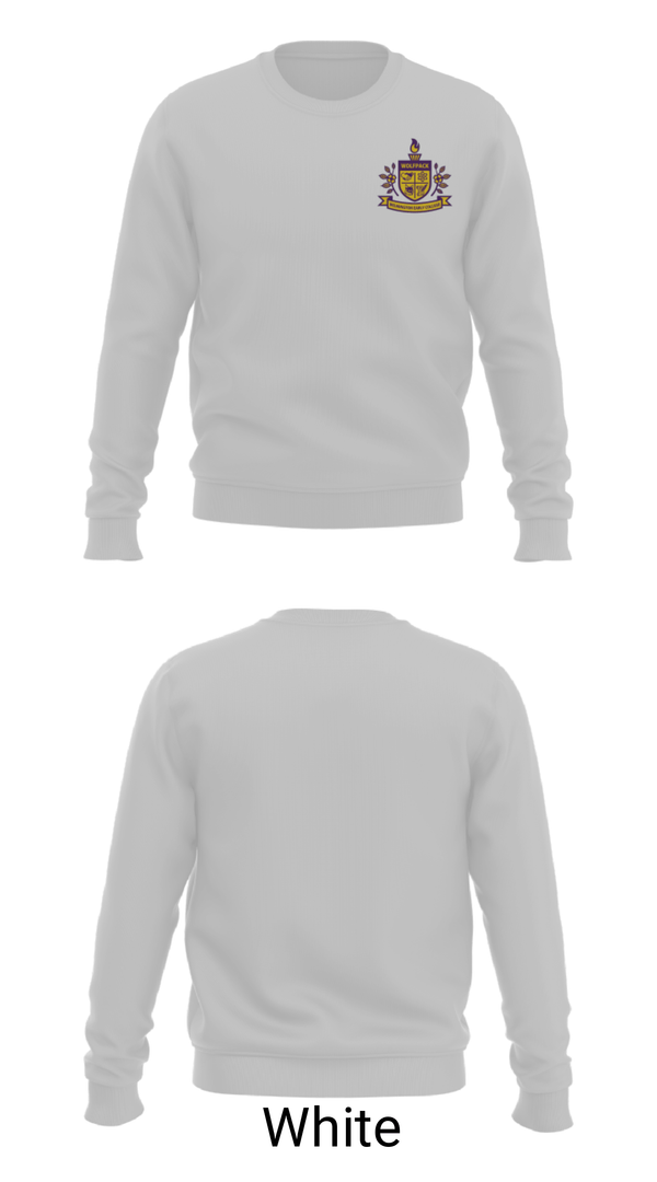 Crew Neck Sweatshirt, Wilmington Early College High School, Spirit Store, Teamtime, Team time, sublimation, custom sports apparel, team uniforms, spirit wear, spiritwear, sports uniforms, custom shirts, team store, custom team store, fundraiser sports, apparel fundraiser
