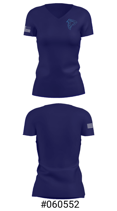 Bertie High School Basketball 25327605 Women's Short Sleeve V-neck Shirt - 21