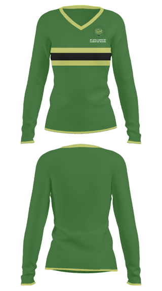 Women's Long Sleeve Vneck Shirt, Mt Aetna Adventist Elementary School, Spirit Store, Teamtime, Team time, sublimation, custom sports apparel, team uniforms, spirit wear, spiritwear, sports uniforms, custom shirts, team store, custom team store, fundraiser sports, apparel fundraiser