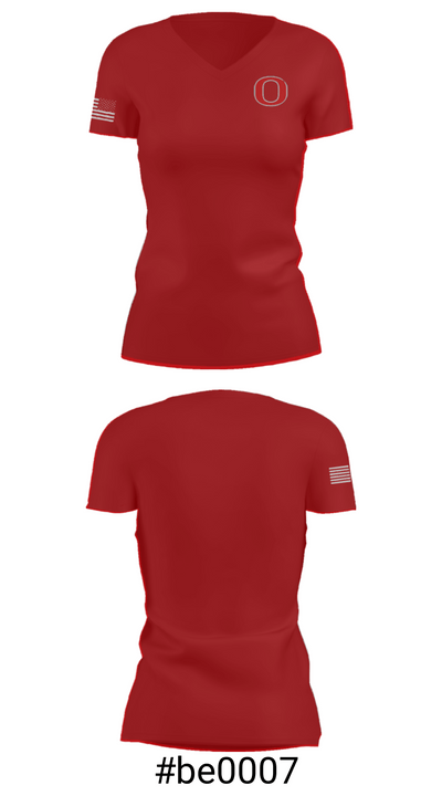 Osakis High School 21210126 Women's Short Sleeve V-neck Shirt - 21