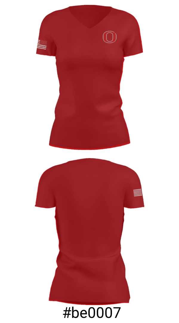 Women's Short Sleeve Vneck Shirt, Osakis High School, Spirit Store, Teamtime, Team time, sublimation, custom sports apparel, team uniforms, spirit wear, spiritwear, sports uniforms, custom shirts, team store, custom team store, fundraiser sports, apparel fundraiser