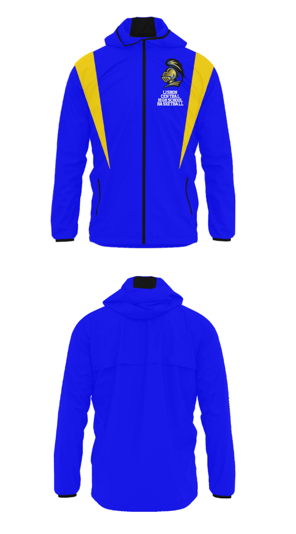 Windbreaker, Lisbon Central High School Basketball, Men's Basketball, Teamtime, Team time, sublimation, custom sports apparel, team uniforms, spirit wear, spiritwear, sports uniforms, custom shirts, team store, custom team store, fundraiser sports, apparel fundraiser