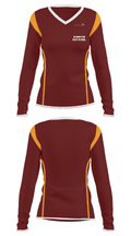 Herington High School 12887236 Women's Long Sleeve V-neck Shirt - 33