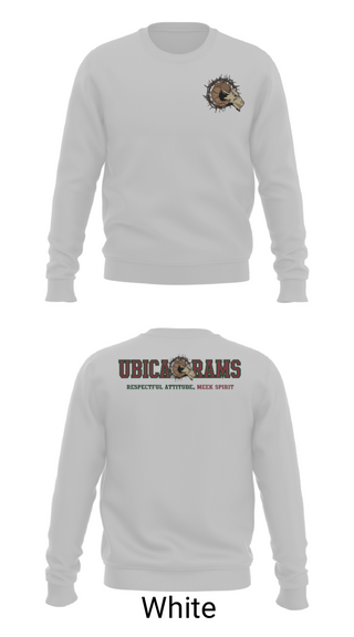 Crew Neck Sweatshirt, Ubic Academy, Spirit Store, Teamtime, Team time, sublimation, custom sports apparel, team uniforms, spirit wear, spiritwear, sports uniforms, custom shirts, team store, custom team store, fundraiser sports, apparel fundraiser