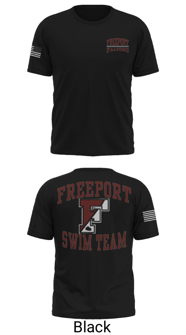 Short Sleeve Performance Shirt, Freeport High School, Swimming, Teamtime, Team time, sublimation, custom sports apparel, team uniforms, spirit wear, spiritwear, sports uniforms, custom shirts, team store, custom team store, fundraiser sports, apparel fundraiser