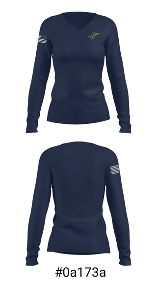 Women's Long Sleeve Vneck Shirt, Cheyenne High School Wrestling, Wrestling, Teamtime, Team time, sublimation, custom sports apparel, team uniforms, spirit wear, spiritwear, sports uniforms, custom shirts, team store, custom team store, fundraiser sports, apparel fundraiser
