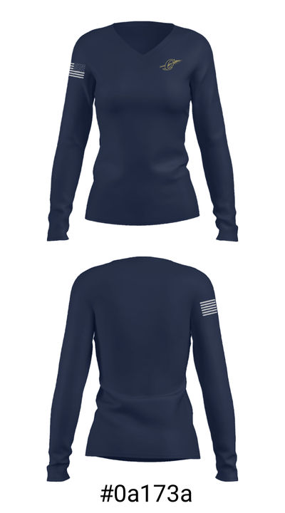Cheyenne High School Wrestling 13353138 Women's Long Sleeve V-neck Shirt - 20