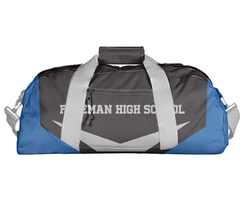 Duffle Bag, Freeman High School, Spirit Store, Teamtime, Team time, sublimation, custom sports apparel, team uniforms, spirit wear, spiritwear, sports uniforms, custom shirts, team store, custom team store, fundraiser sports, apparel fundraiser