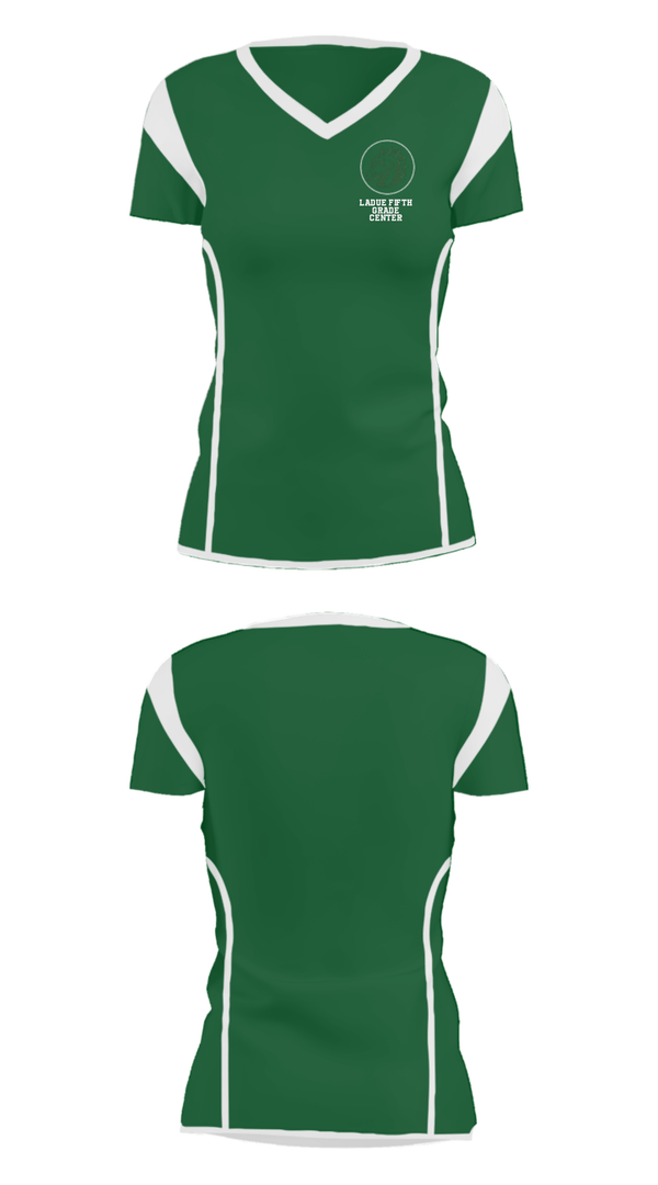 Women's Short Sleeve Vneck Shirt, Ladue Fifth Grade Center, Spirit Store, Teamtime, Team time, sublimation, custom sports apparel, team uniforms, spirit wear, spiritwear, sports uniforms, custom shirts, team store, custom team store, fundraiser sports, apparel fundraiser