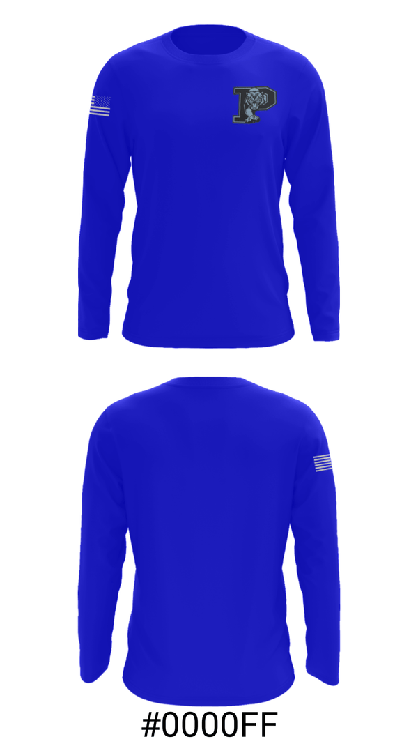 Long Sleeve Performance Shirt, Princeton Senior High School Basketball, Men's Basketball, Teamtime, Team time, sublimation, custom sports apparel, team uniforms, spirit wear, spiritwear, sports uniforms, custom shirts, team store, custom team store, fundraiser sports, apparel fundraiser
