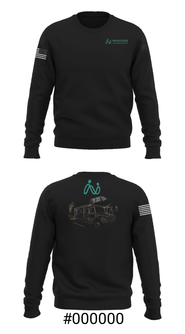 Crew Neck Sweatshirt, NEMOURS CHILDRENS HOSPITAL, , Teamtime, Team time, sublimation, custom sports apparel, team uniforms, spirit wear, spiritwear, sports uniforms, custom shirts, team store, custom team store, fundraiser sports, apparel fundraiser