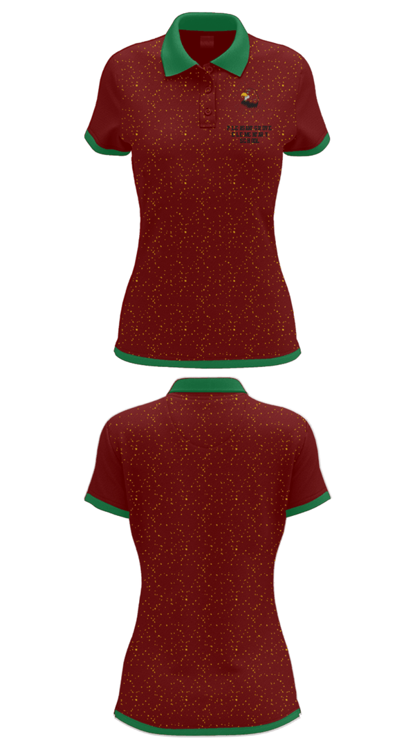 Women's Short Sleeve Performance Polo, Pleasant Grove Elementary School, Spirit Store, Teamtime, Team time, sublimation, custom sports apparel, team uniforms, spirit wear, spiritwear, sports uniforms, custom shirts, team store, custom team store, fundraiser sports, apparel fundraiser