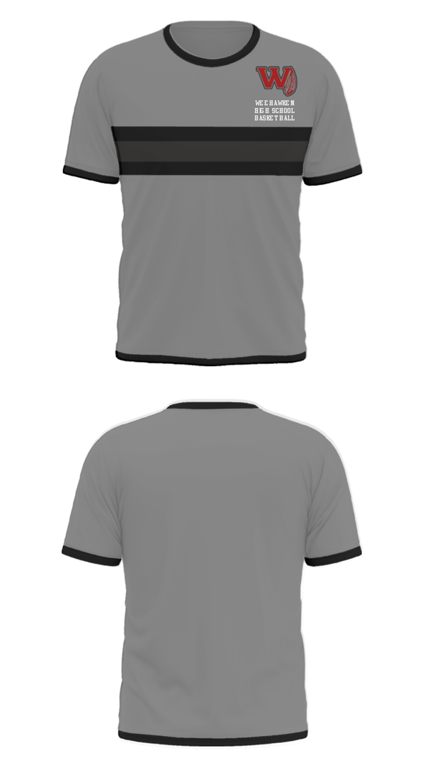 Short Sleeve Performance Shirt, Weehawken High School Basketball, Men's Basketball, Teamtime, Team time, sublimation, custom sports apparel, team uniforms, spirit wear, spiritwear, sports uniforms, custom shirts, team store, custom team store, fundraiser sports, apparel fundraiser