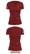 Verona High School Basketball 77107155 Women's Short Sleeve V-neck Shirt - 21