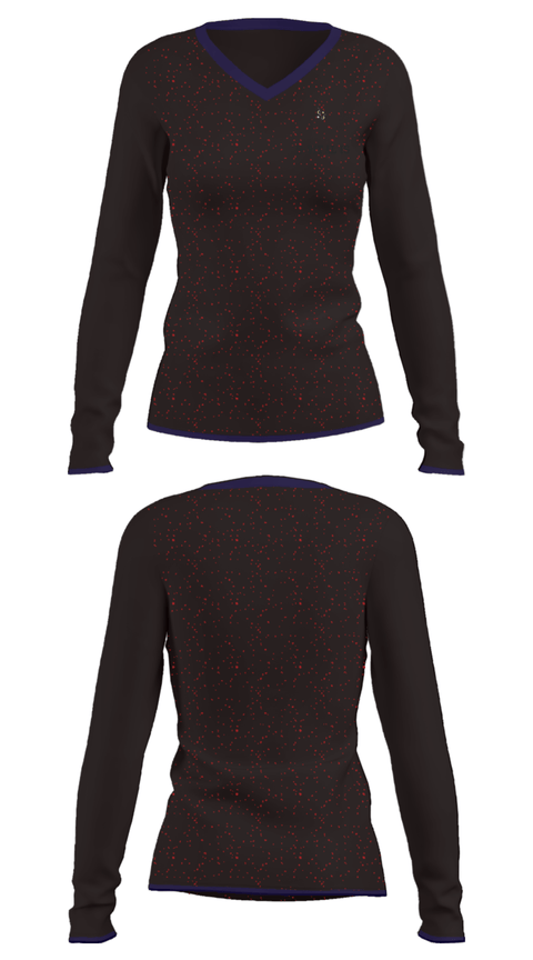 Women's Long Sleeve Vneck Shirt, S-VitalisS-Vitalis, , Teamtime, Team time, sublimation, custom sports apparel, team uniforms, spirit wear, spiritwear, sports uniforms, custom shirts, team store, custom team store, fundraiser sports, apparel fundraiser