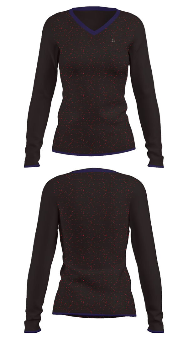 Women's Long Sleeve Vneck Shirt, S-VitalisS-Vitalis, , Teamtime, Team time, sublimation, custom sports apparel, team uniforms, spirit wear, spiritwear, sports uniforms, custom shirts, team store, custom team store, fundraiser sports, apparel fundraiser