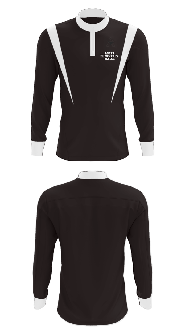 Quarter Zip Jacket, Agate Elementary School, Spirit Store, Teamtime, Team time, sublimation, custom sports apparel, team uniforms, spirit wear, spiritwear, sports uniforms, custom shirts, team store, custom team store, fundraiser sports, apparel fundraiser