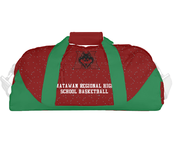 Duffle Bag, Matawan Regional High School Basketball, Men's Basketball, Teamtime, Team time, sublimation, custom sports apparel, team uniforms, spirit wear, spiritwear, sports uniforms, custom shirts, team store, custom team store, fundraiser sports, apparel fundraiser