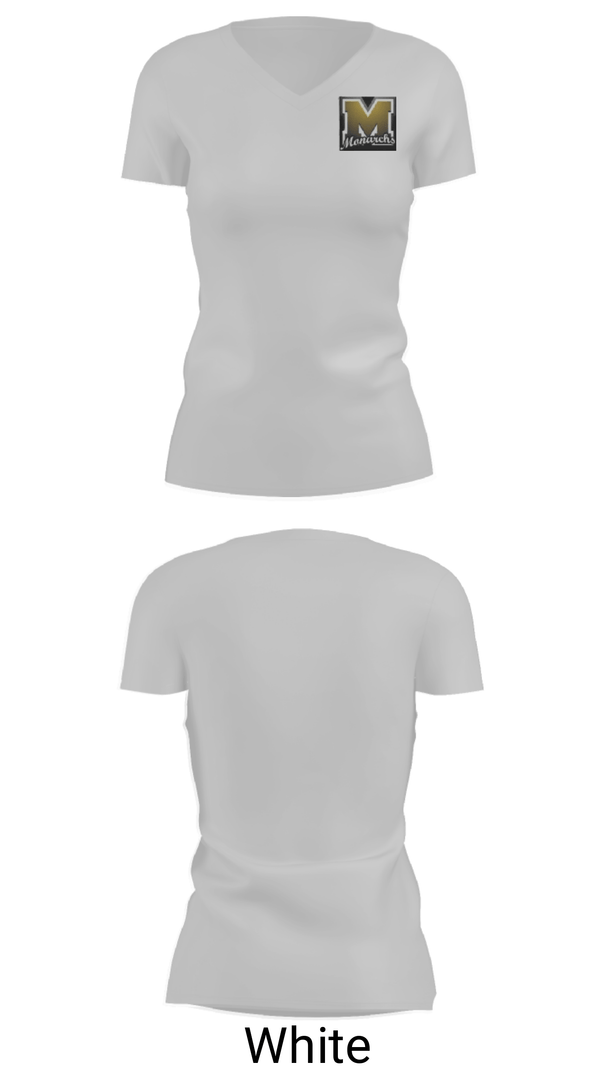 Women's Short Sleeve Vneck Shirt, Manning Junior High School Basketball, Women's Basketball, Teamtime, Team time, sublimation, custom sports apparel, team uniforms, spirit wear, spiritwear, sports uniforms, custom shirts, team store, custom team store, fundraiser sports, apparel fundraiser