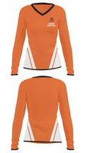 Damand Basketball 15814956 Women's Long Sleeve V-neck Shirt - 22
